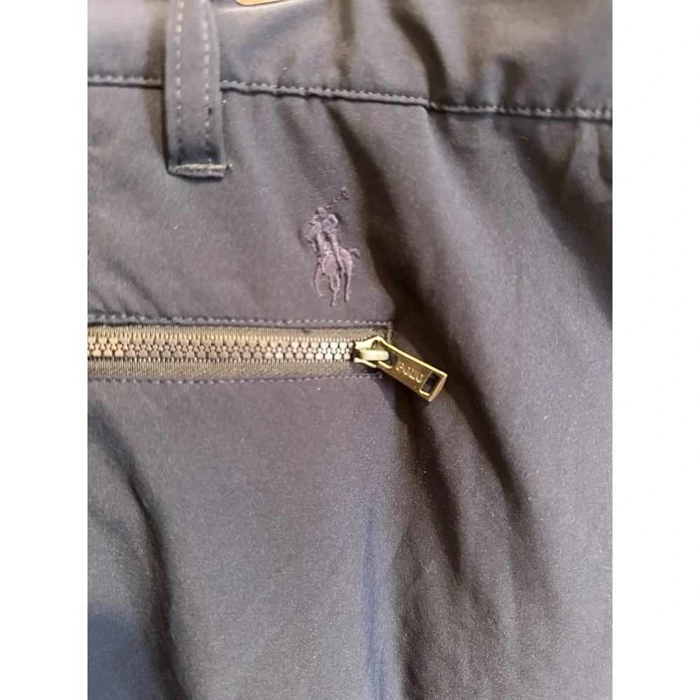 Polo Ralph Lauren Mens Size 46B‎ Blue Performance Stretch Flat Front Golf Shorts
